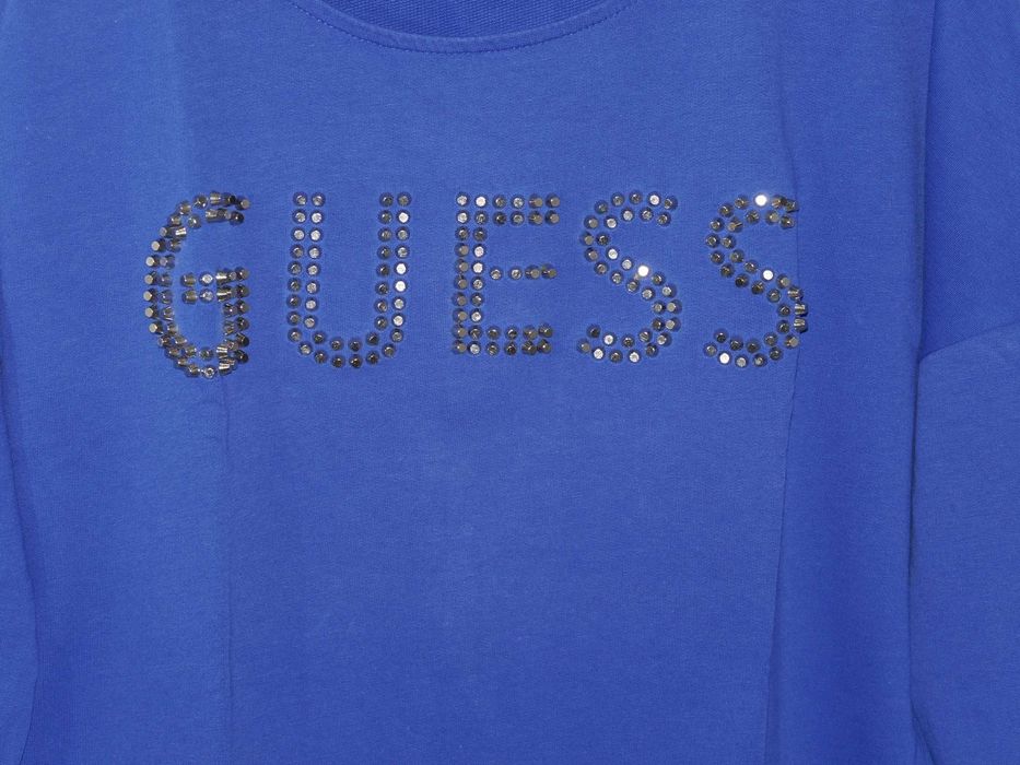 Guess śliczna chabrowa bluzka 36 S