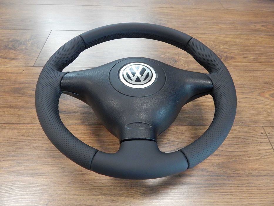 Kierownica + poduszka VW Golf IV Passat B5 Bora nowa skóra