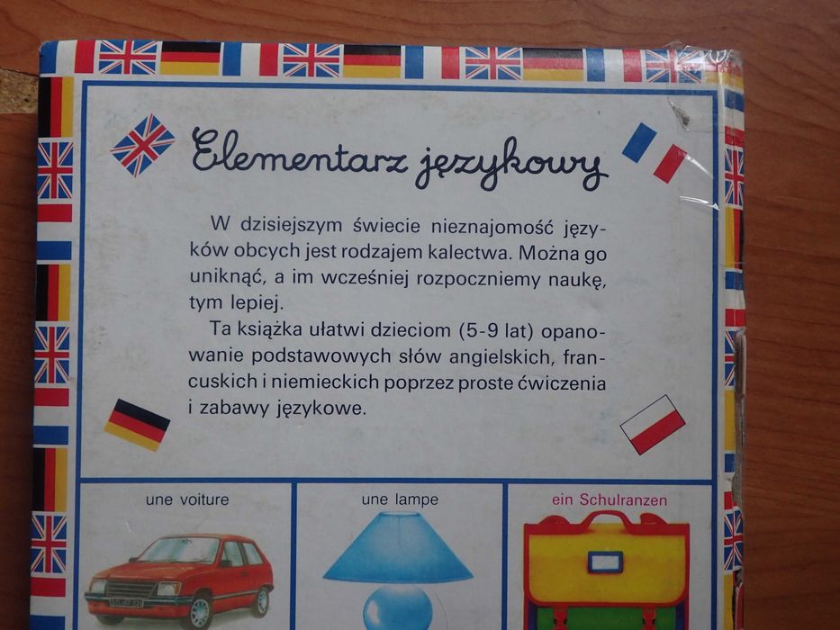 Słownik obrazkowy angielsko-francusko-niemiecki dla dzieci
