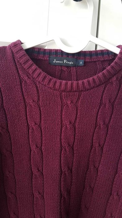 Sweter damski bawełna bordo S / M