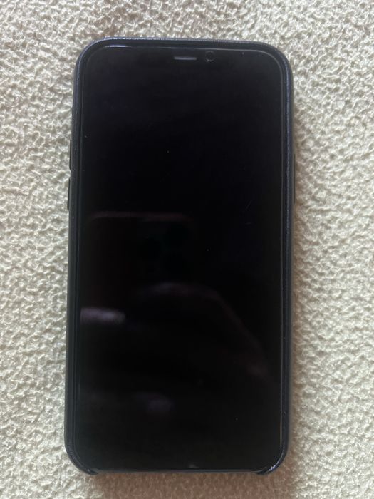 Capa pele preta original apple iphone 11 pro