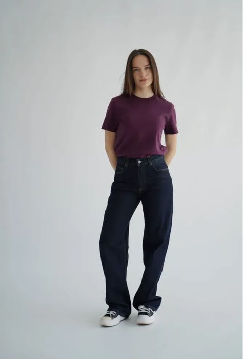 Прямі джинси, колір індіго, р 36