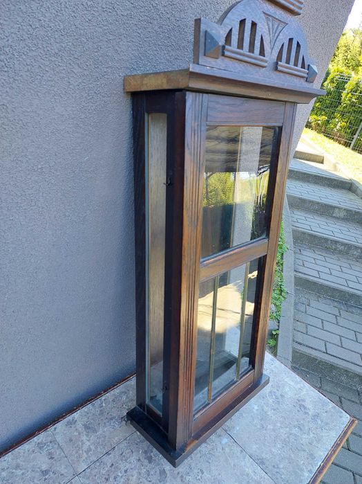 Szafka witrynka skrzynia starego przedwojennego zegara E084