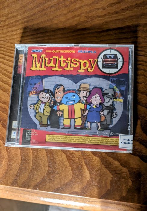 CD ROM Promotional Fiat Multipla 'Multispy' 1998 União de