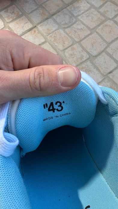 Off-White Out of Office Azul e Branco Size 43
