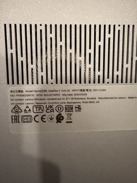 Portatil Lenovo IdeaPad3