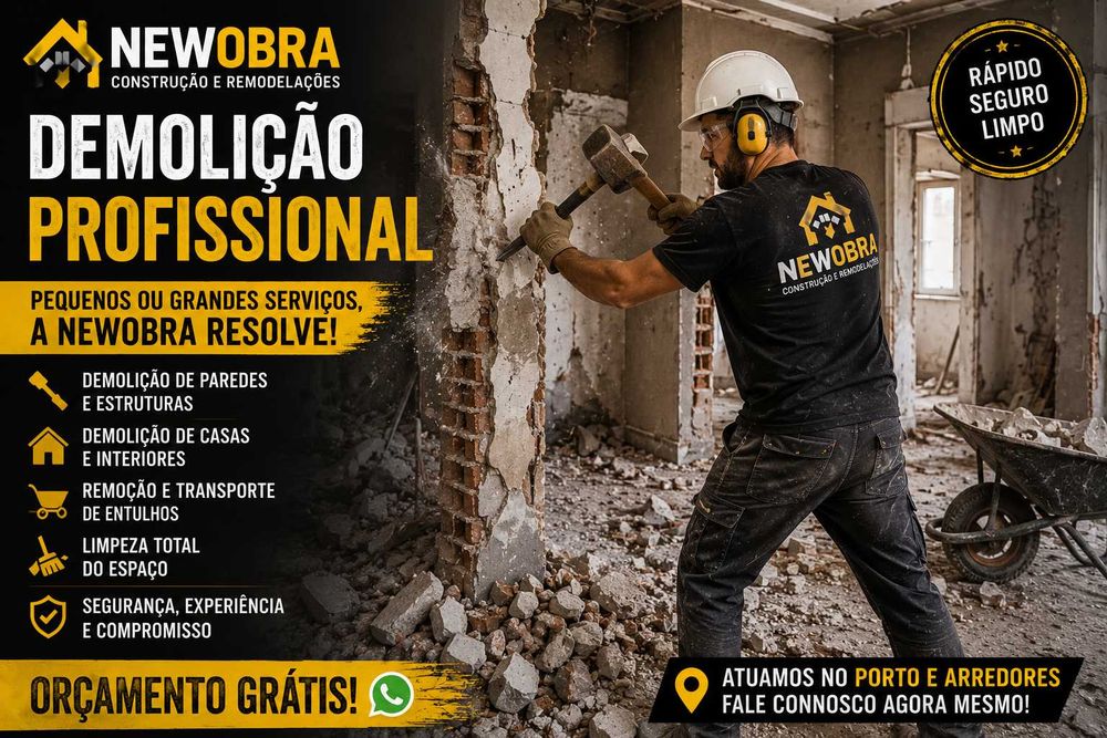 DEMOLIÇÃO PROFISSIONAL — NEWOBRA