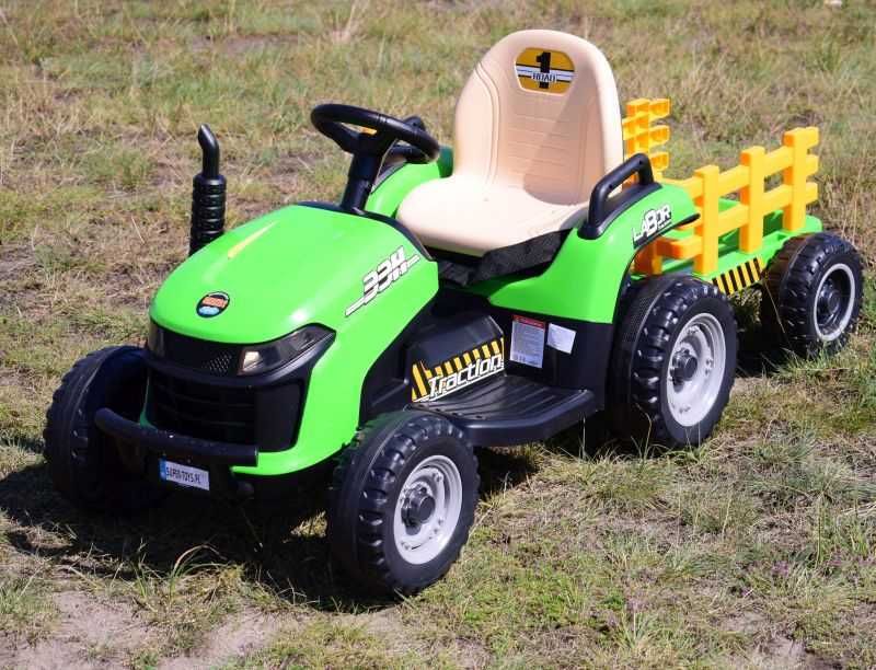 BAWIBUS.PL pojazd TRAKTOR NA AKUMULATOR z przyczepką koparka DUŻA