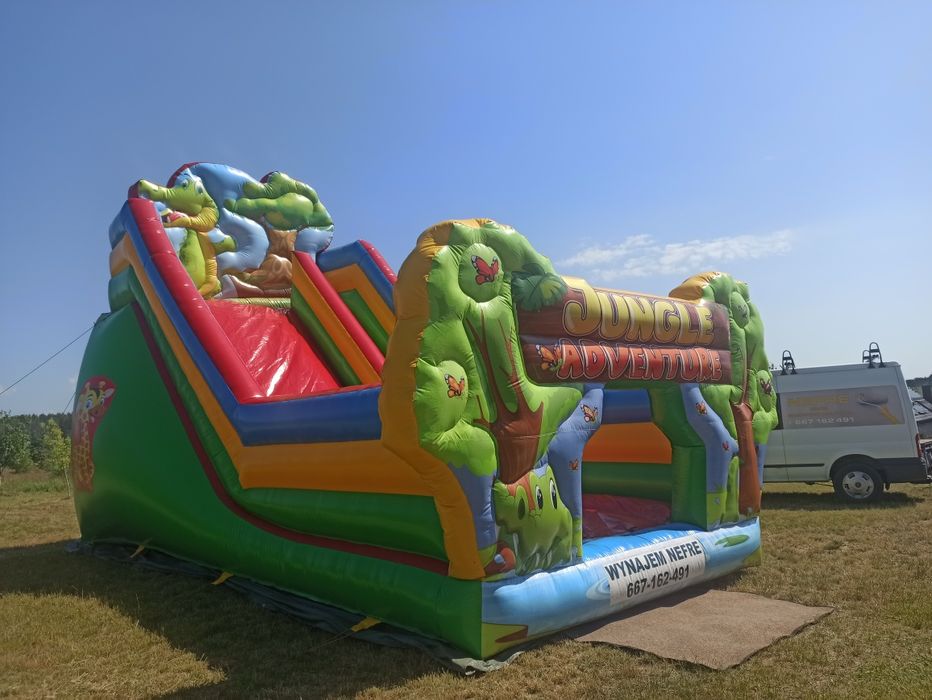 Wynajem namiotów, zjeżdżalni, rollbaru, waty, popcornu NEFRE