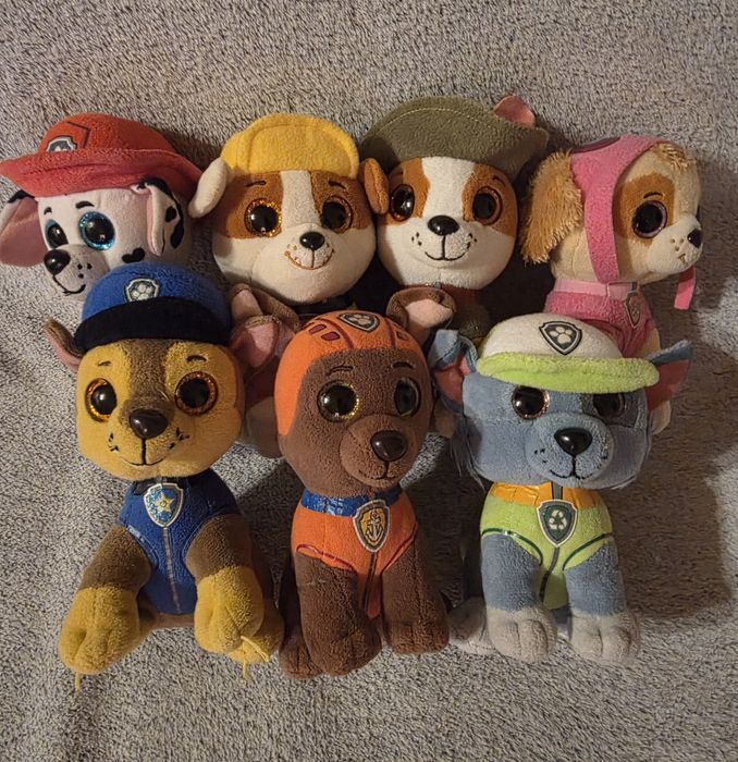 Zestaw pluszaków 7 Psi Patrol