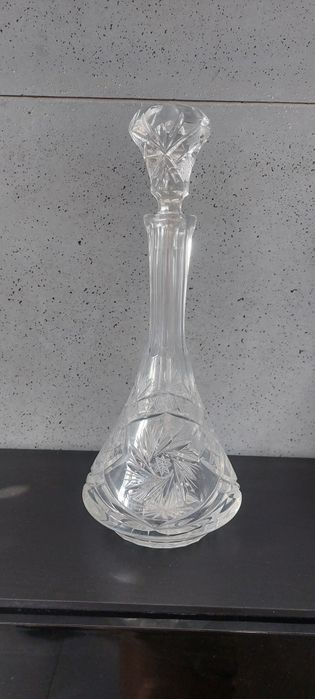 Kryształowa karafka Huta Zawiercie 39cm