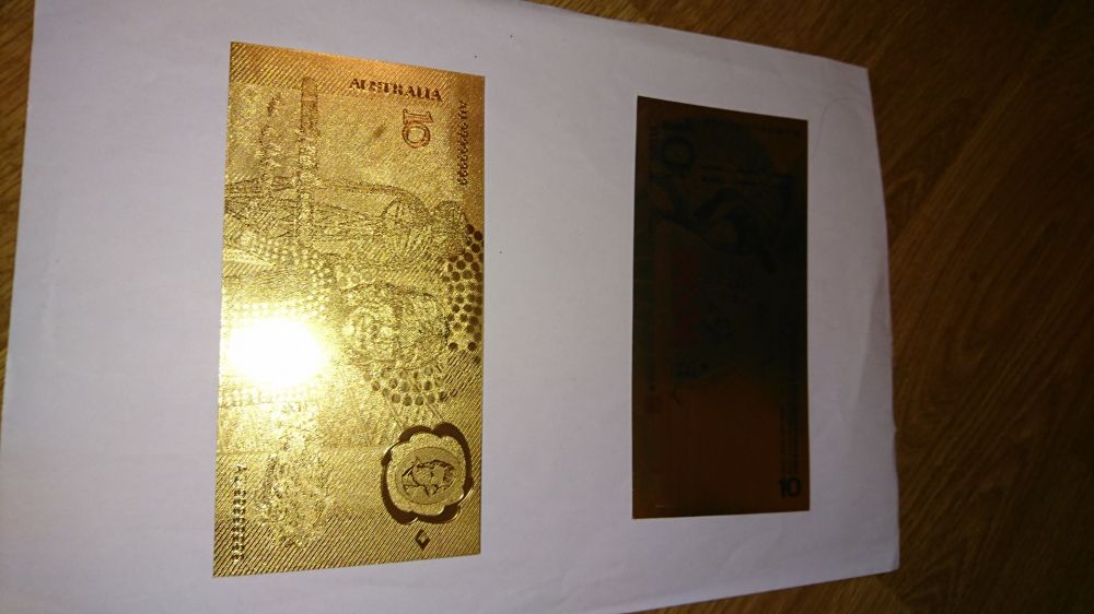 Banknoty złote kolekcjonerskie