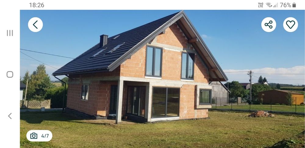 Nowy dom 133 m² prywatnie sprzedam Wilków [10ar]zamiana - Więcej