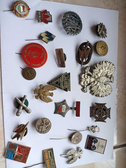 Przypinki różne PRL