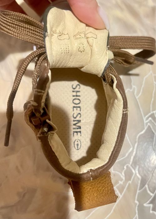 Дитячі шкіряні високі кеди  shoesme