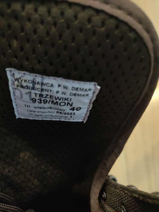Buty wojskowe brązowe