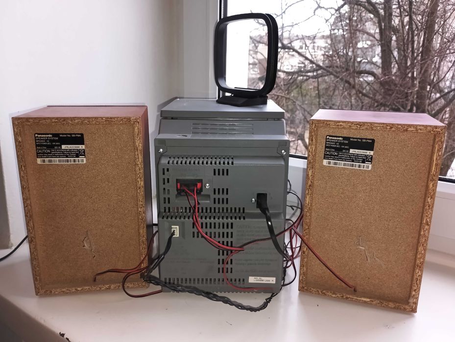 mini Wieża PANASONIC SA-PM4 + 2 KOLUMNY sprawna używana