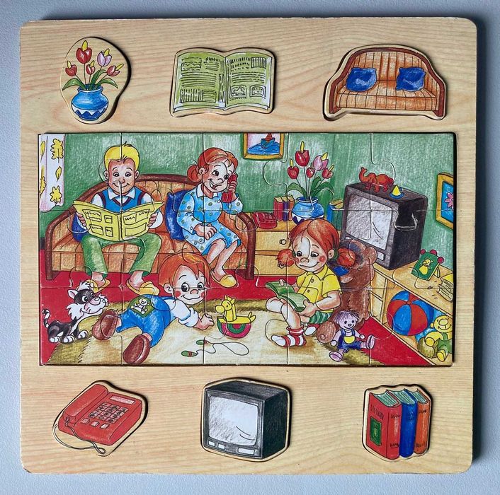Puzzle Infantil em Madeira