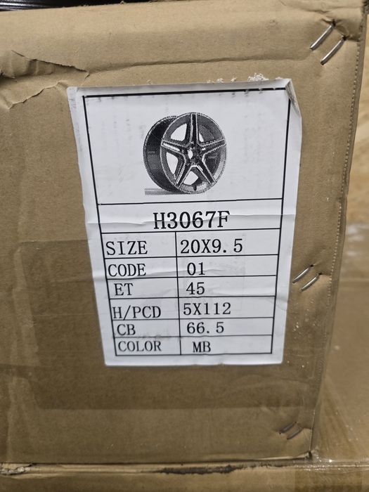 Nowe felgi Mercedes-Benz 20" 5x112, 2x8,5 et 36 i 2x9,5 et 45 otwór 66