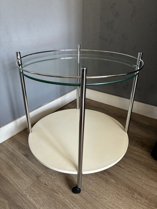 Stolik barek na kółkach design vintage 70s