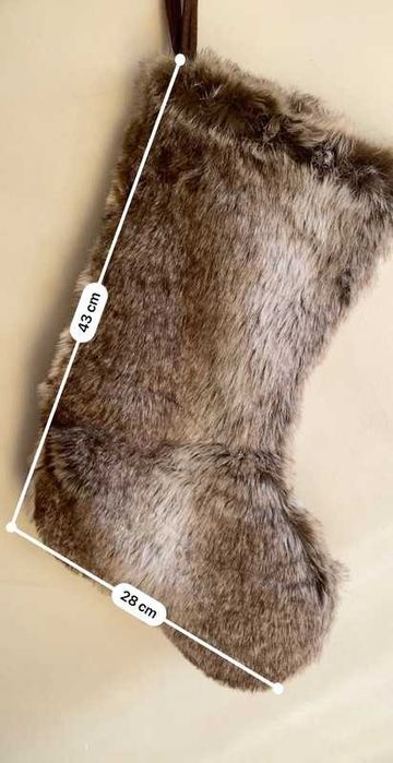 Bota de Natal de Pêlo para Pendurar