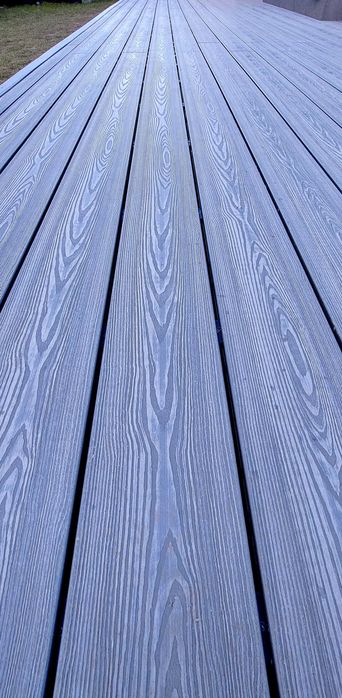 Deska tarasowa 3D kompozytowa  brąz, szary, antracyt deseń drewna 1 mb