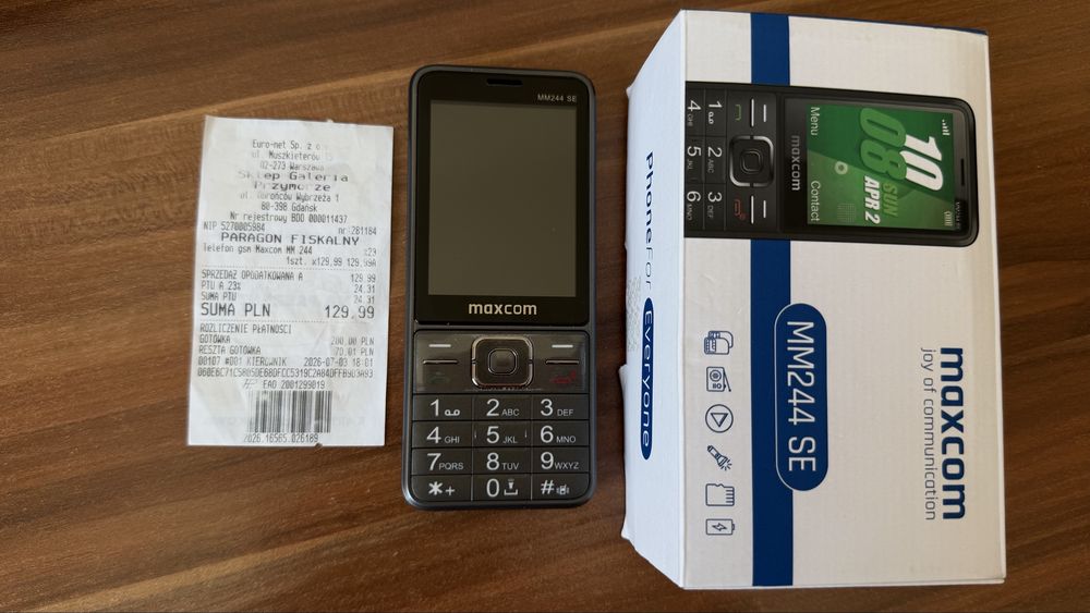 Telefon maxcom MM244 SE