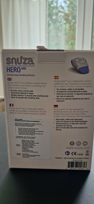 Monitor oddechu do pieluszki Snuza Hero