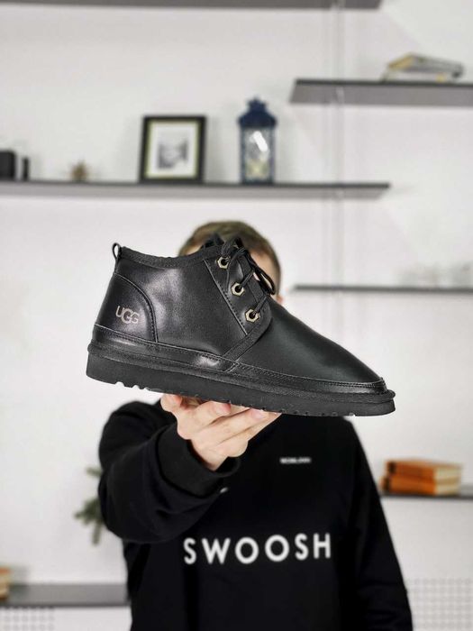 Уггі 36-45 UGG Neumel Black premium угги шкіряні АКЦІЙНА ЦІНА