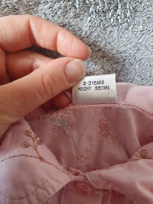 Sukienka bez rękawów, haft w kwiaty, Next, r.98