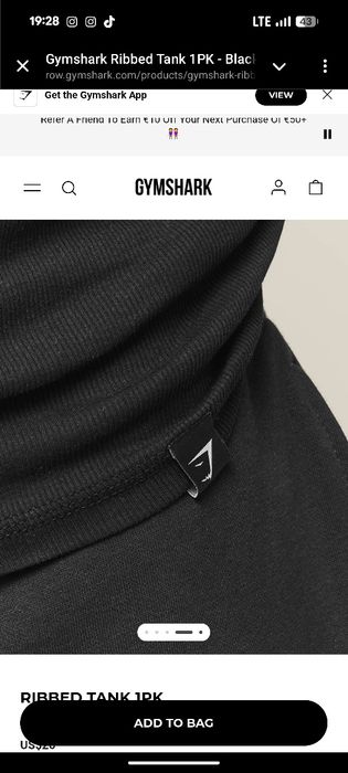 Оригінальна Майка Gymshark ТОРГ!!!