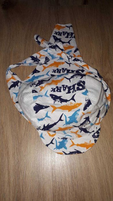 Czapka bawełniana z daszkiem / chustka z daszkiem na głowę