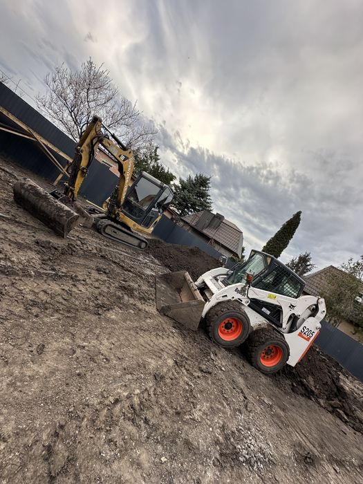 Бобкат бобкет BOBCAT ямобур гидробур палетные вила погрузчик ковш