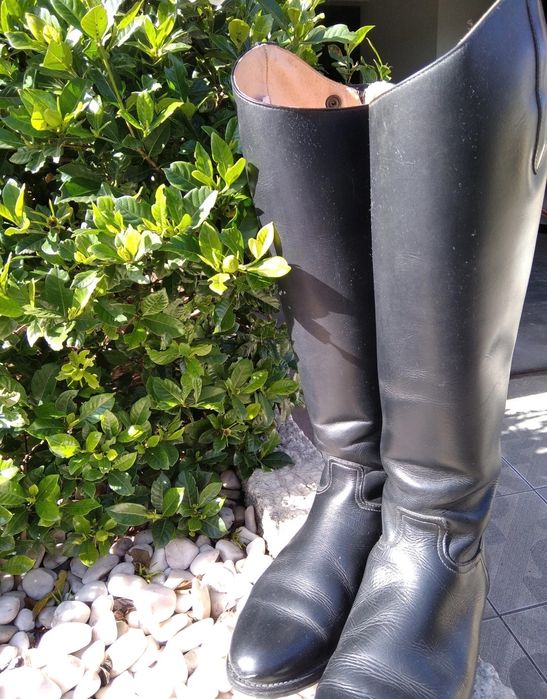 Botas Equitação El Estribo em pele preta