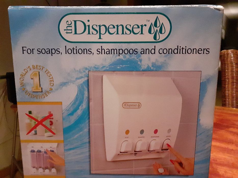 Dispensador de shampoo, sabão, álcool gel, etc...