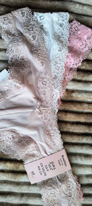 Bielizna Damska H&M Nowa Trzypak