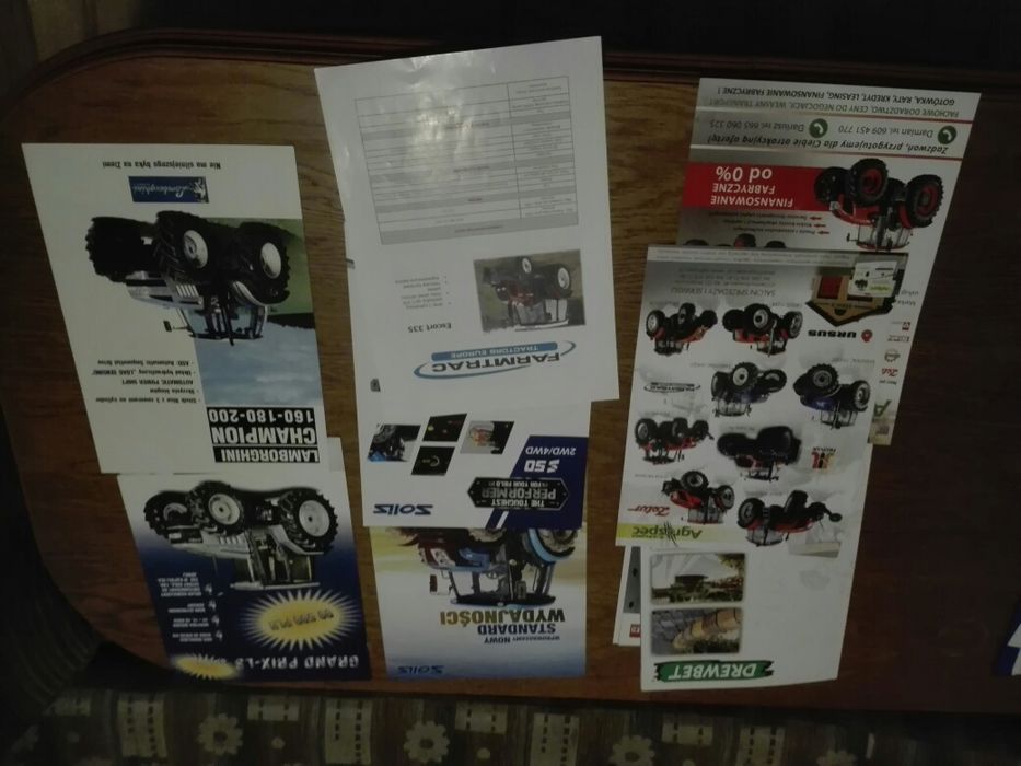 Prospekty; Zetor, Farmtrac, Solis, Laborghini, Drewbet