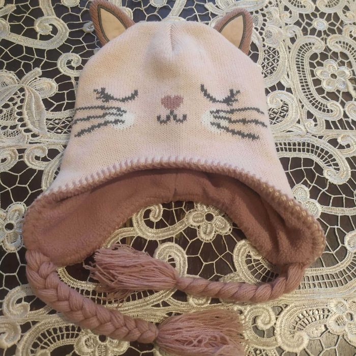 Nowa zimowa dziewczęca czapka