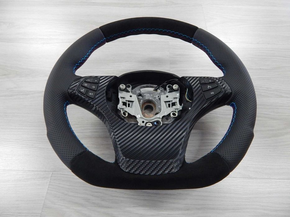 BMW X5 E53 X3 E83 - kierownica skóra sport alcantara 3-385-E53-1-MF