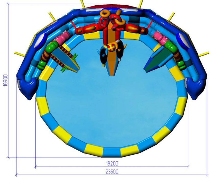 Водный аттракцион вектор