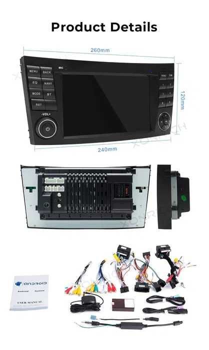 Radio Android Mercedes w211/E300/CLK/W209/CLS/W219 wifi gps