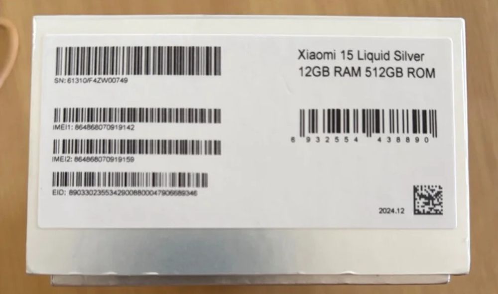 XIAOMI 15  512 / 17 Líquid Silver - como novo