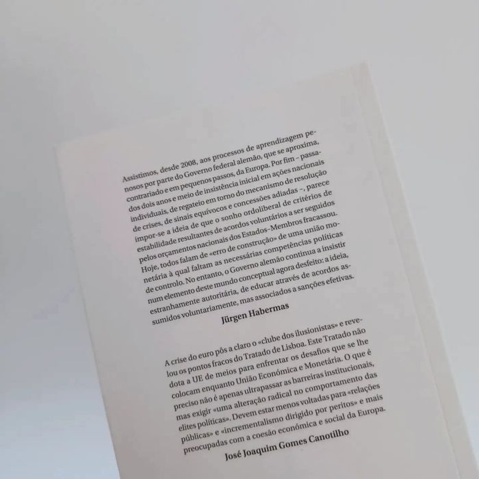Um Ensaio sobre a Constituição da Europa (Jurgen Habermas)