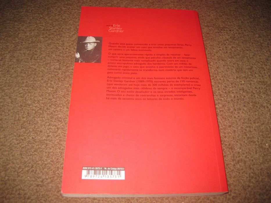 Livro "O Caso do Gato do Caseiro" de Erle Stanley Gardner