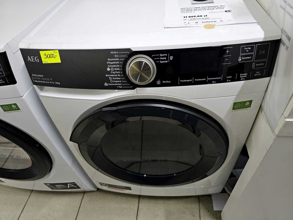 Suszarka AEG seria 9000X Exclusive AbsoluteCare Pro | 8kg | gw12mcy
