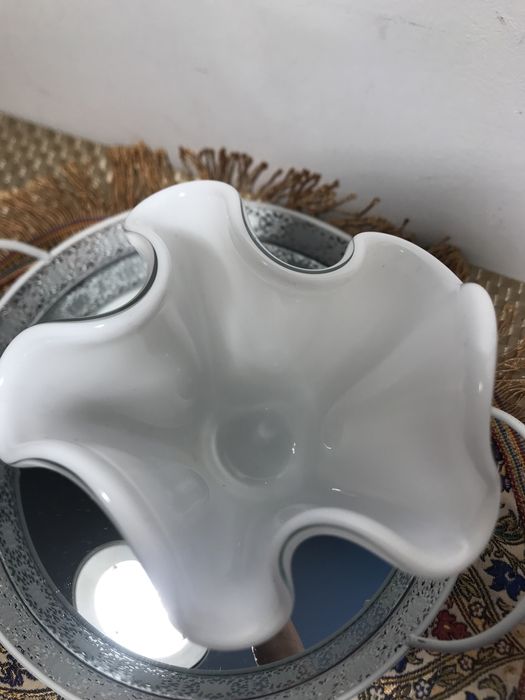 Mleczny wazon typu CHUSTA 22cm