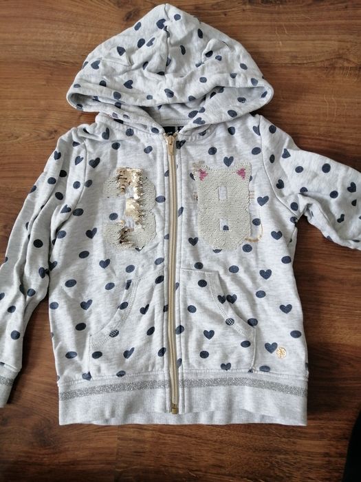 Bluza z kapturem szara rozsuwana