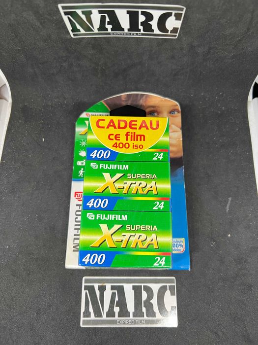Fuji xtra 400 superia Professional 35mm film caixa com 3 filmes