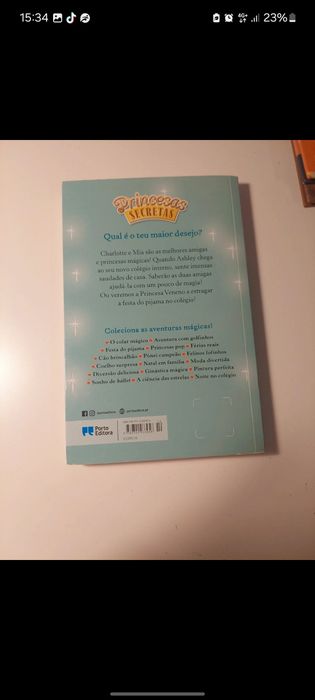 Livro: Princesas secretas- noite no colégio (livro 14)
