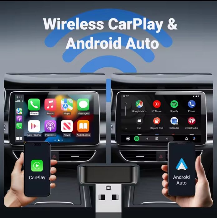 Найкращий Бездротовий адаптер CarPlay & Android Auto (XUDA)